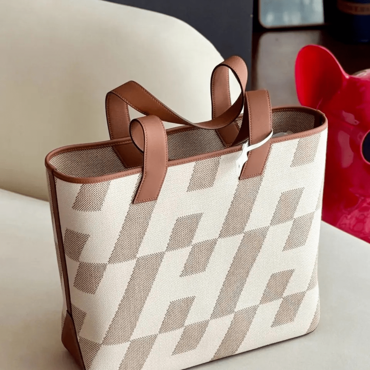 Hermès Cabas H en Biais 40 Tasche