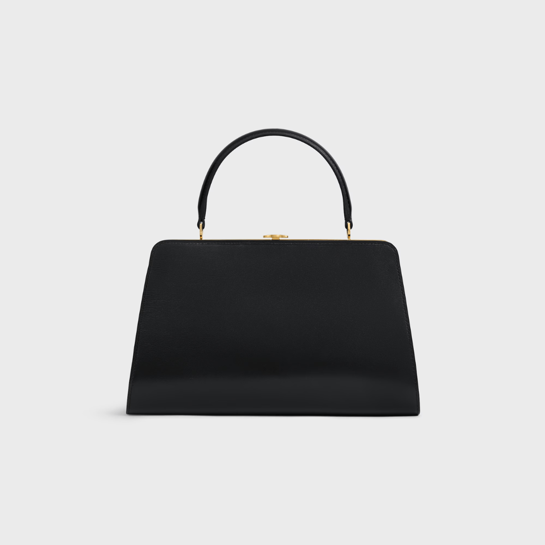Céline Antoinette Medium Bag in Satin-Kalbsleder – Naturfarbe