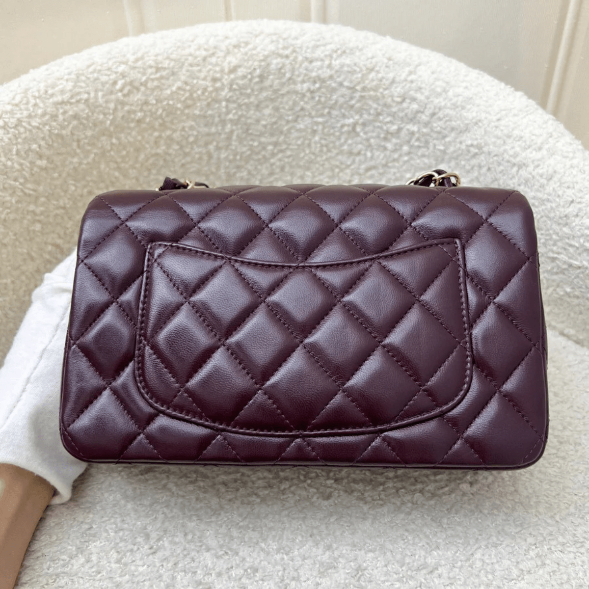 Chanel Mini Single Flap Wein