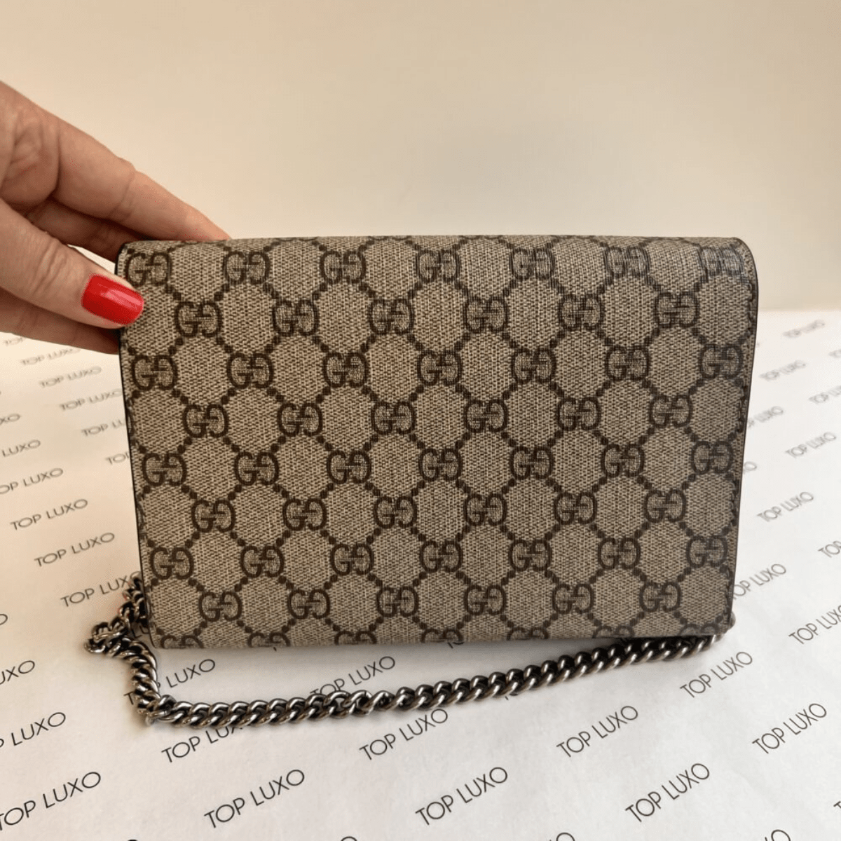 Gucci Dionysus Mini Tasche GG Supreme Monogram Beige