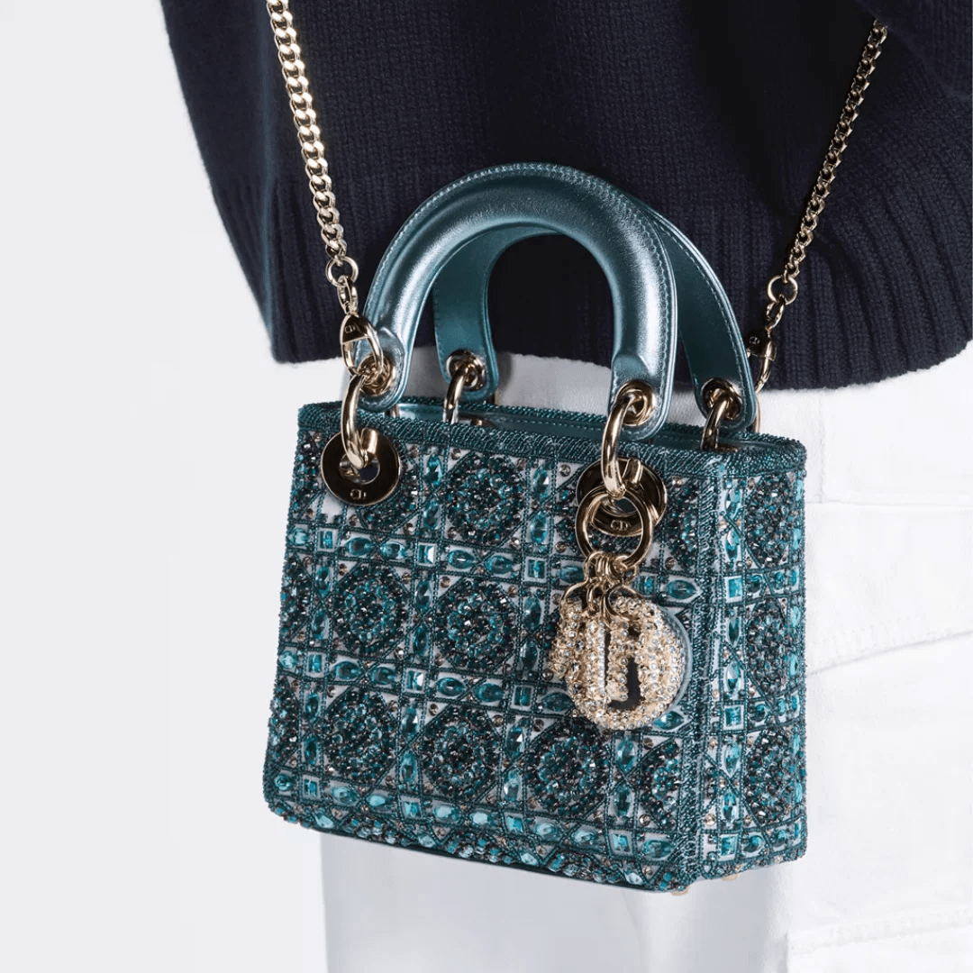 Lady Dior Mini Perlen Tasche