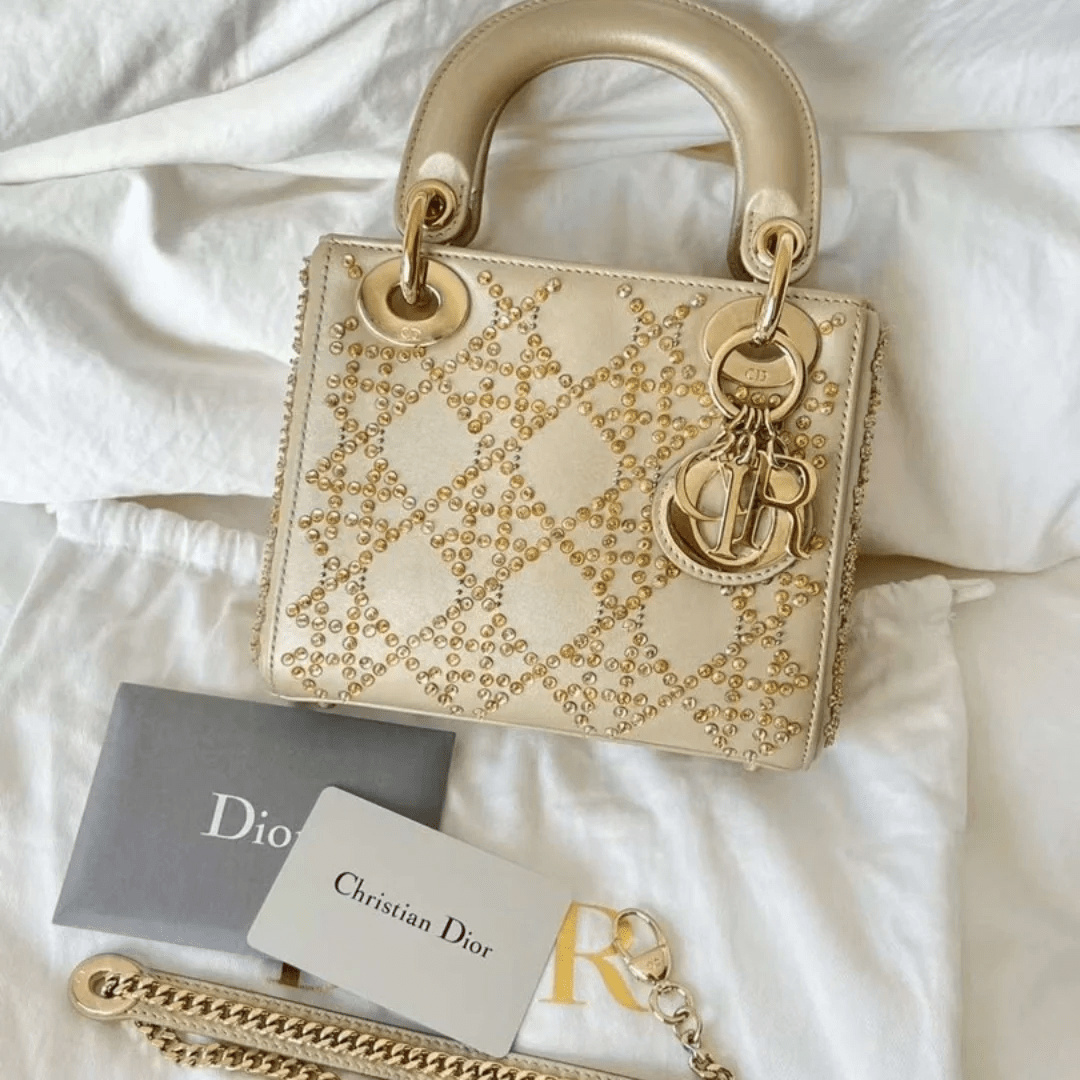 Dior – Mini Lady Dior mit Perlenstickerei