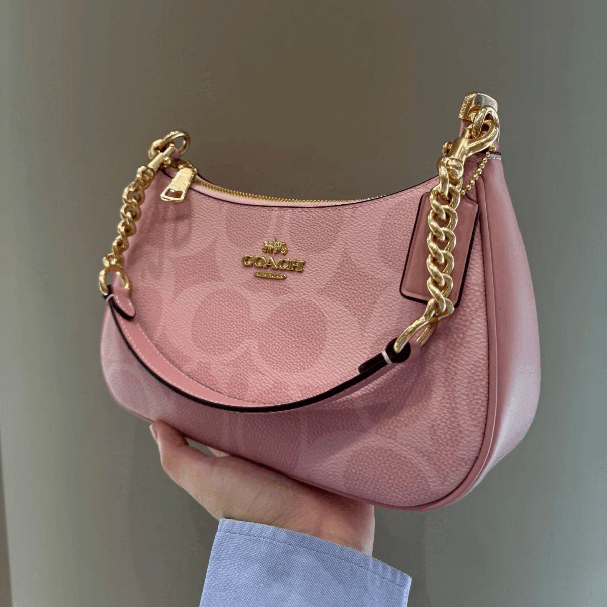Coach Teri Schultertasche aus Signature Canvas in