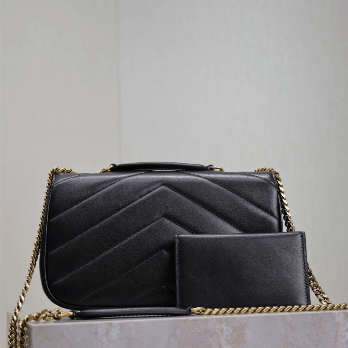 Saint Laurent – Loulou Small Matelassé Tasche