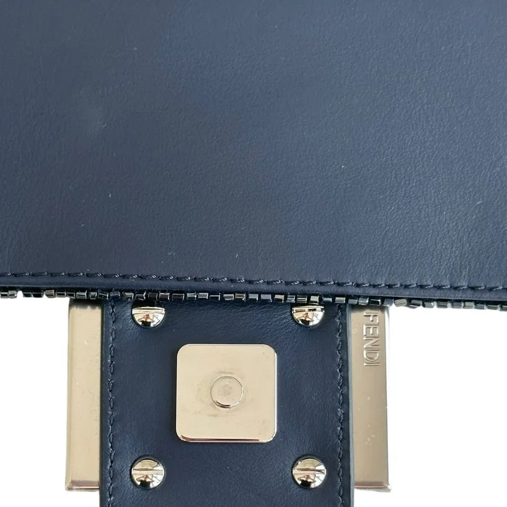 Fendi Baguette Bag in Blauen Pailletten und Leder